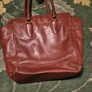 Coach Rich Brown Leather Shoulder Bag